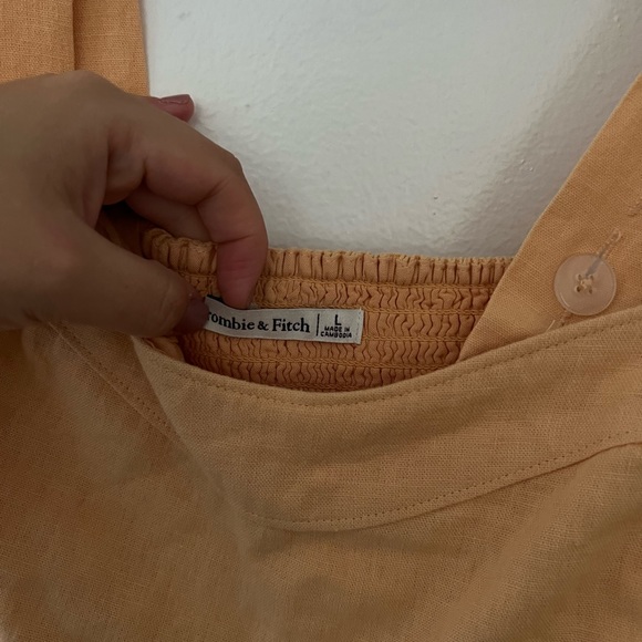 A&F Cropped Linen Top - Picture 4 of 4